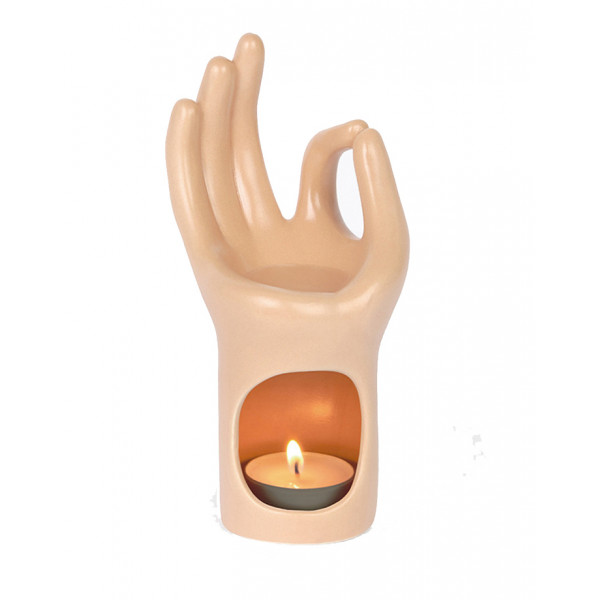 Aroma lampa MEDITATION HAND OM 