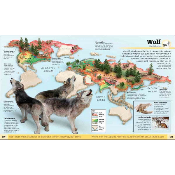 WHATS WHERE ON EARTH ANIMAL ATLAS 