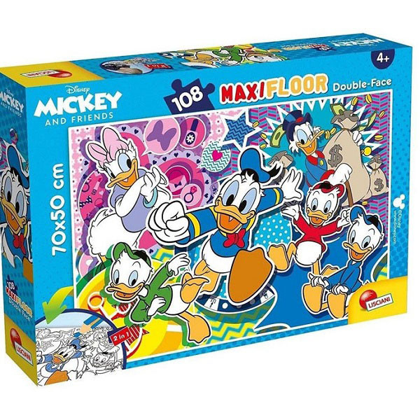Puzzle za decu PATAK DAČA 108 kom - LISCIANI 
