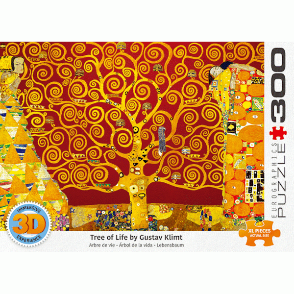 Puzzle 300 sa 3D efektom TREE OF LIFE BY KLIMT 