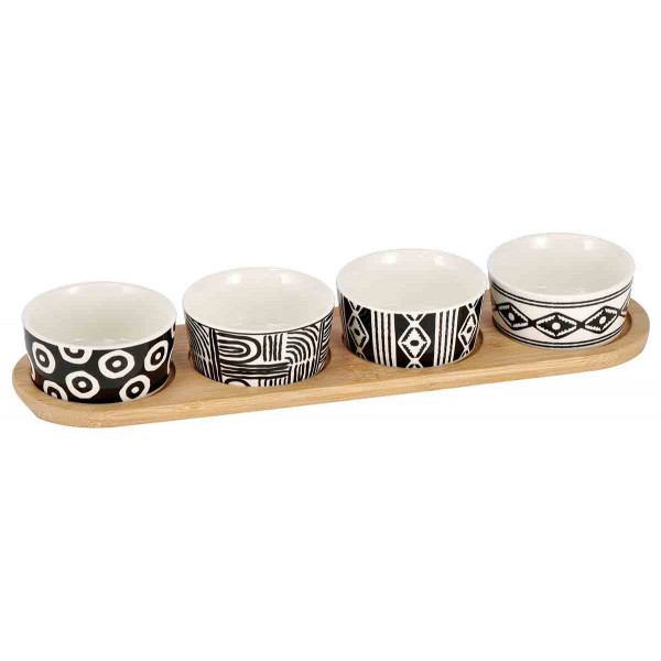 Činije CRNO-BELE set 