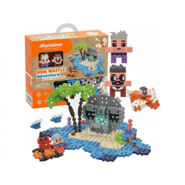 Kocke MINI WAFFLE TREASURE ISLAND 148kom 