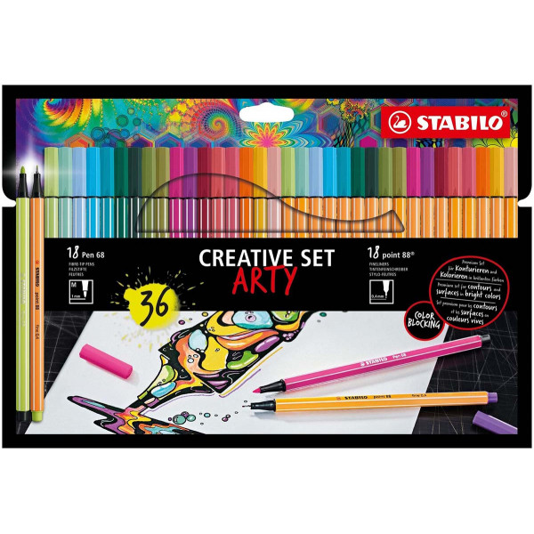 STABILO SET POINT 88+PEN 68( TANKI FLOMASTERI 0.4MM, 1MM) 1/36 