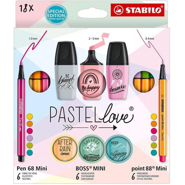 Signiri STABILO BOSS - pastelni set 