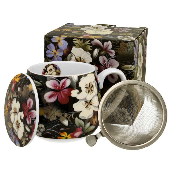 Šolja BARREL MUG WITH TEA INFUSER BLACK W. KILBURN 