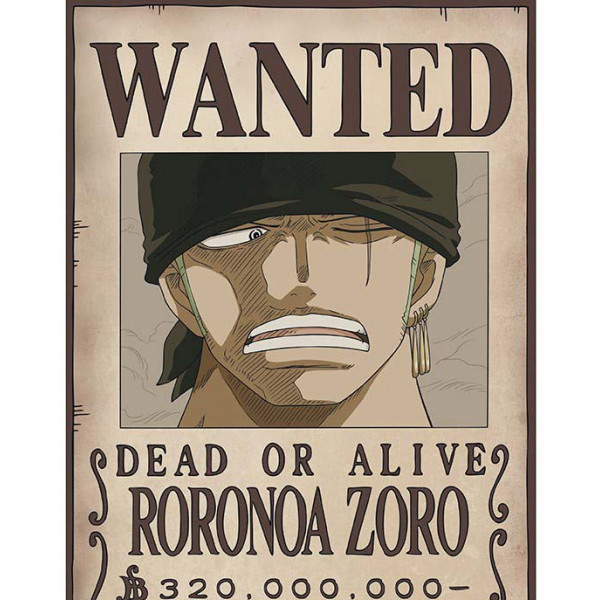 Set od dva postera ONE PIECE WANTED ZORO & SANJI 