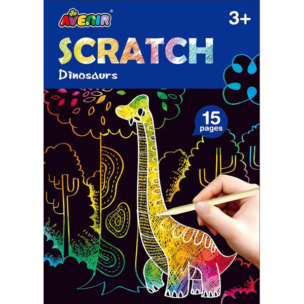Kreativni set MINI SCRATCH BOOK - DINOSAURSI 
