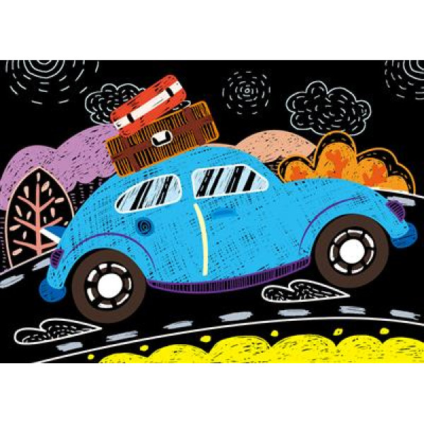 Kreativni set MINI SCRATCH BOOK - AUTOMOBILI 