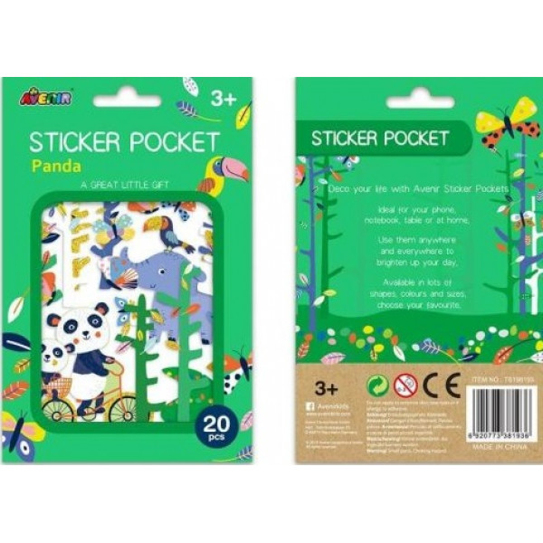Set 20 stikera PANDA 