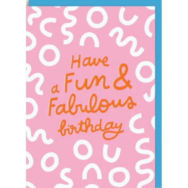 Rođendanska čestitka FUN AND FABULOUS BIRTHDAY 
