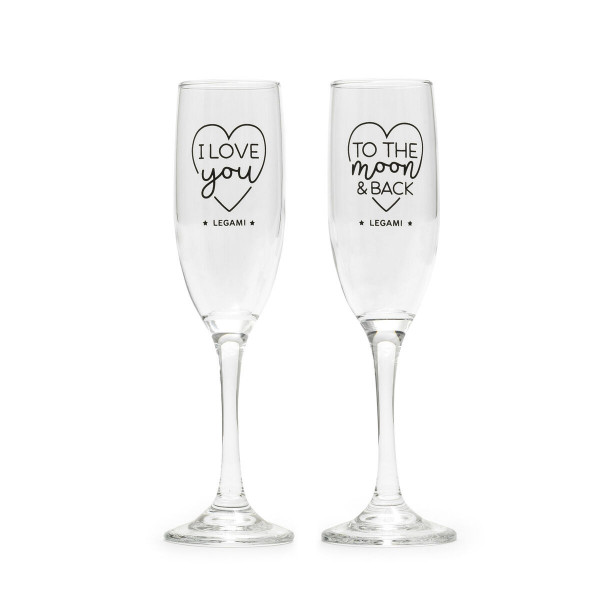 Čaše za šampanjac CHEERS TO LOVE - SPACE (2 kom) 