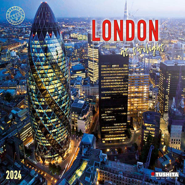 Zidni kalendar LONDON AT TWILIGHT 2024 