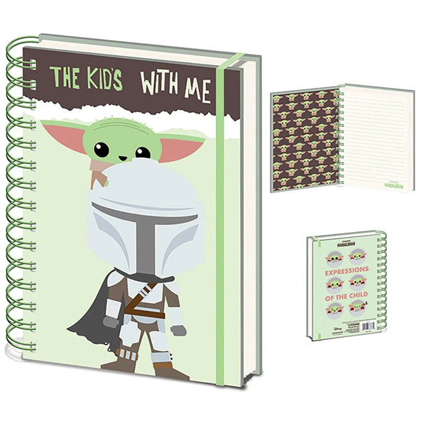 STAR WARS notes sa spiralom A5 THE MANDALORIAN 