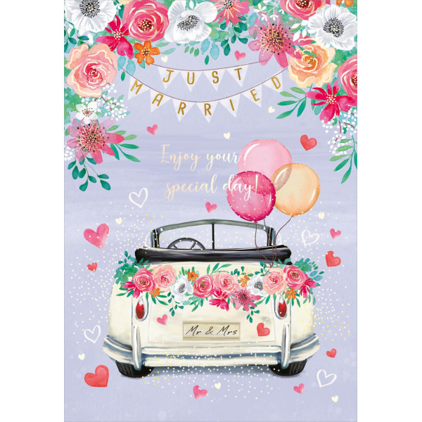 Čestitka za venčanje WEDDING CAR 