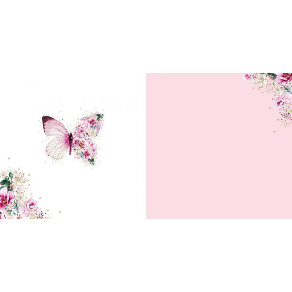 Čestitka BUTTERFLY FLOWERS 