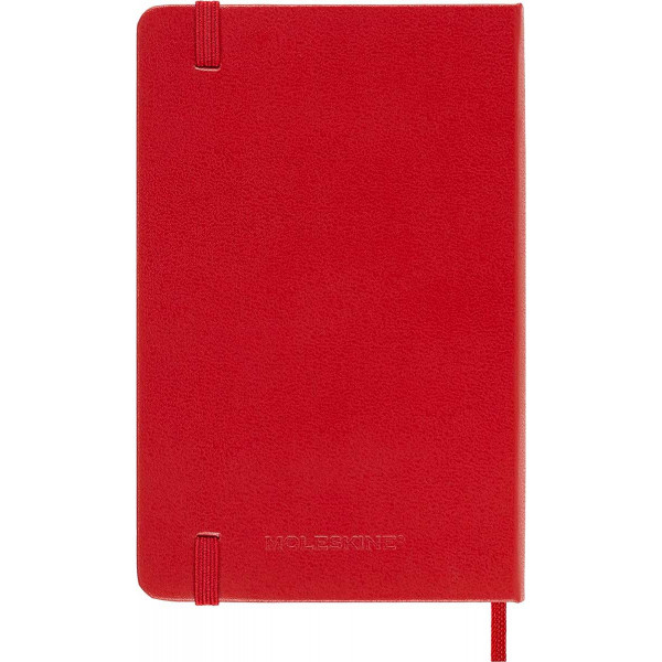 Planer MOLESKINE 2024 Scarlet Red 9x14cm (tvrde korice) 