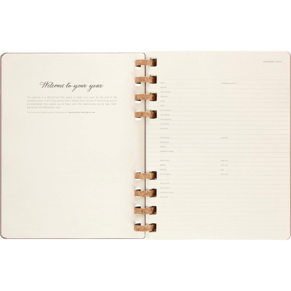 Planer XL MOLESKINE 2024 Crush Almond (tvrde korice) 