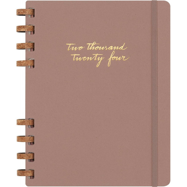 Planer XL MOLESKINE 2024 Crush Almond (tvrde korice) 