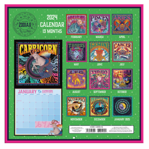 Zidni kalendar 2024 GORJUSS ZODIAC 