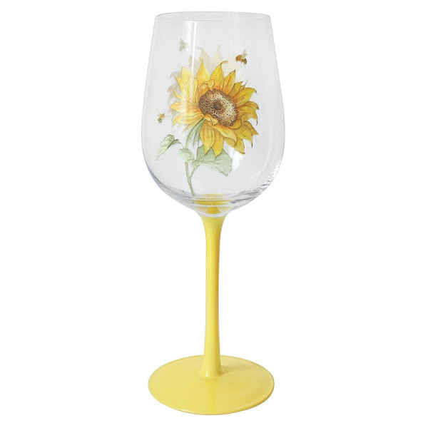 Čaša za vino BEE-TANICAL SUNFLOWERS 