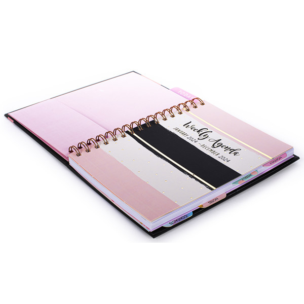 Datumirani rokovnik  ROSE GOLD 2024 