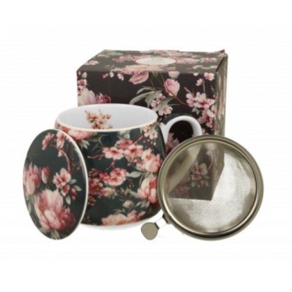 Velika šolja za čaj sa infuzerom NOEMI BLACK