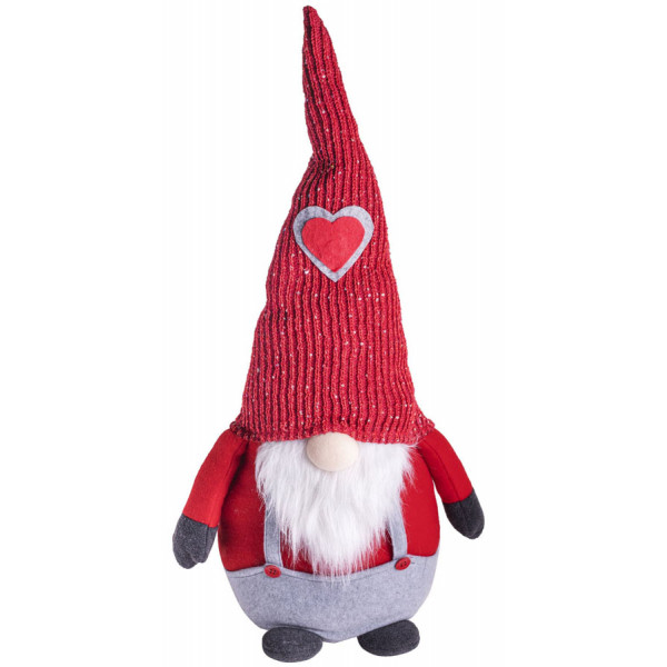 Novogodišnja figura PATULJAK U CRVENOM 78cm 