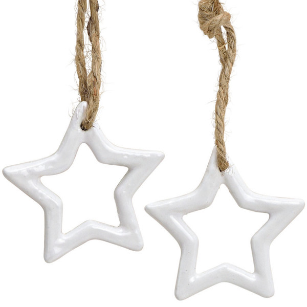 Novogodišnji ukras ZVEZDICA / SRCE 5cm / 3 vrste 