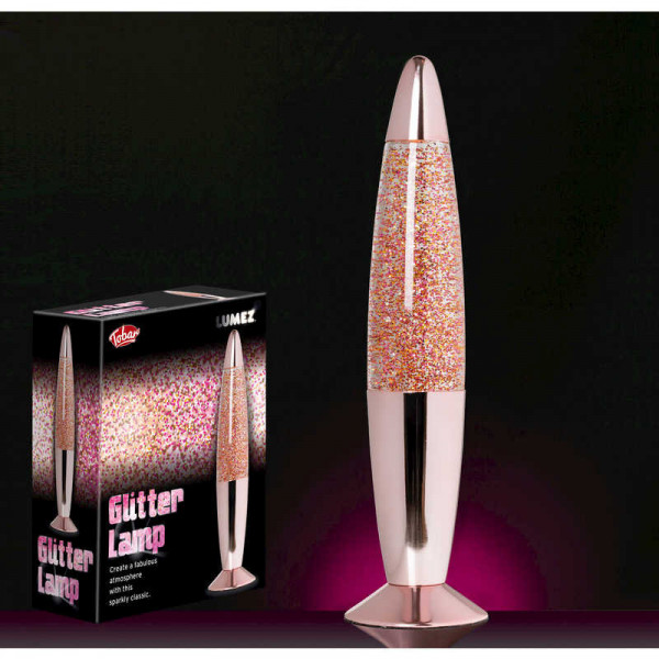 Dekorativna lampa GLITTER ROSE GOLD 34cm 