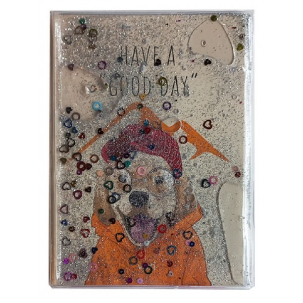 NOTES A5 Glitter Dog 
