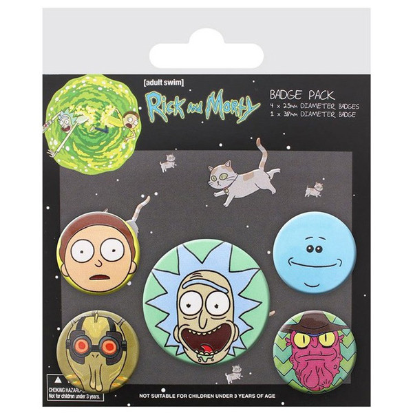 RICK AND MORTY set bedževa 