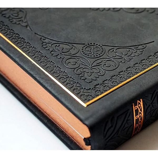 VICTORIA'S JOURNALS notes A5 na linije OLD BOOK - CRNI 