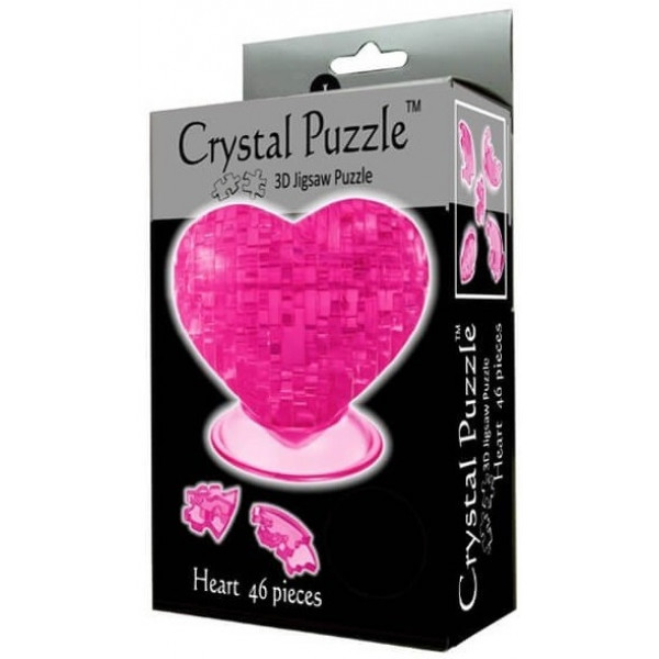 Dekoracija 3D slagalica PINK HEART 