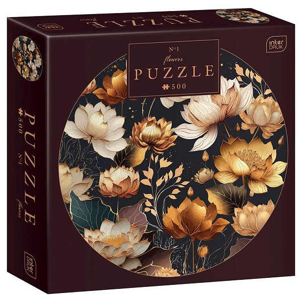 Puzzle okrugle FLOWERS 500 kom 