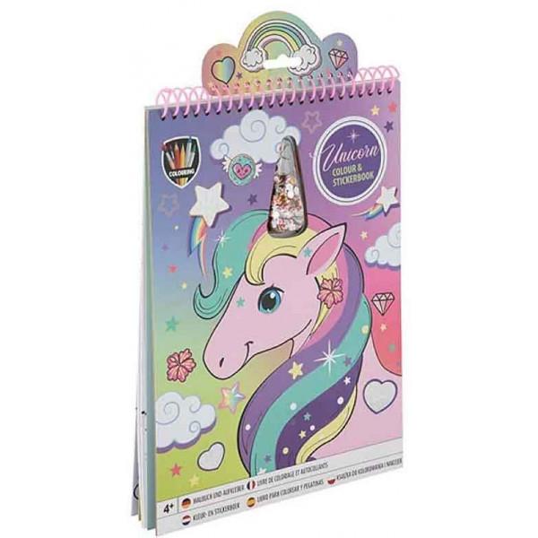 Bojanka i stikeri JEDNOROG 