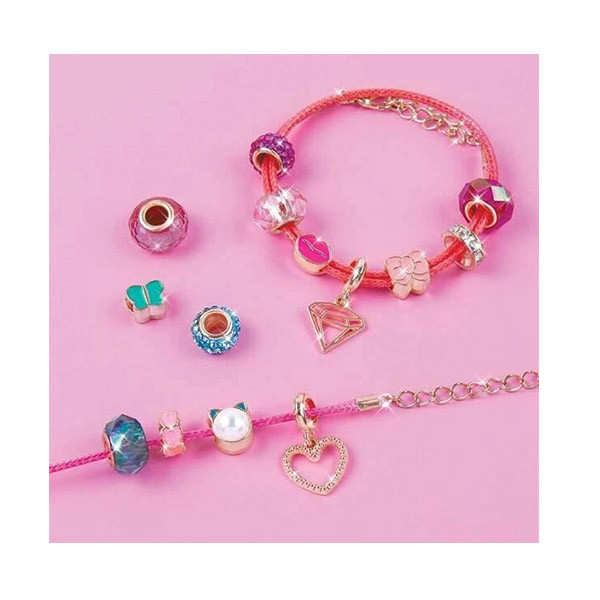 Kreativni set za pravljenje narukvica HALO CHARMS PRETTY IN PINK Make it real 