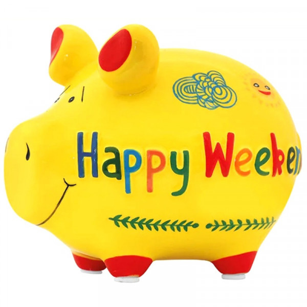 Kasica dva motiva HAPPY CAMPER & WEEKEND 12x9cm 