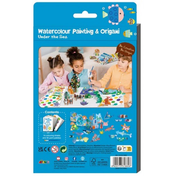 Kreativni set PAINTING & ORIGAMI UNDER THE SEA 