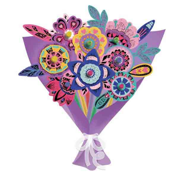 SCRATCH BOOK  knjiga grebalica BUKET CVEĆA 