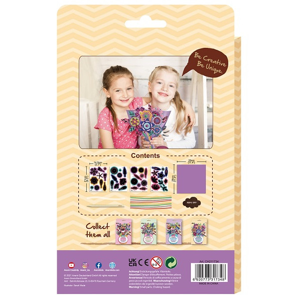 SCRATCH BOOK  knjiga grebalica BUKET CVEĆA 