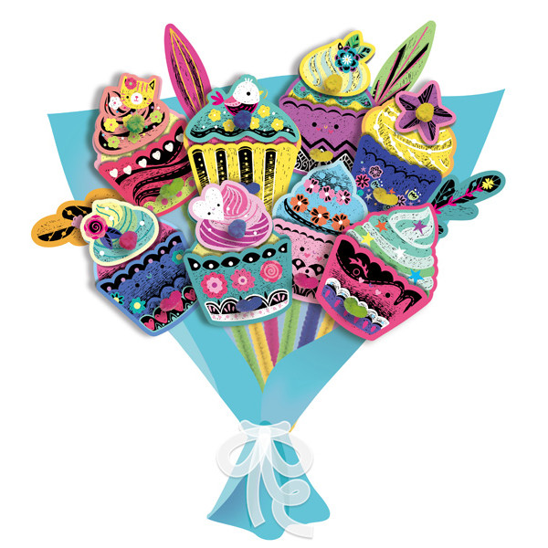 SCRATCH BOOK  knjiga grebalica BUKET MAFINA 