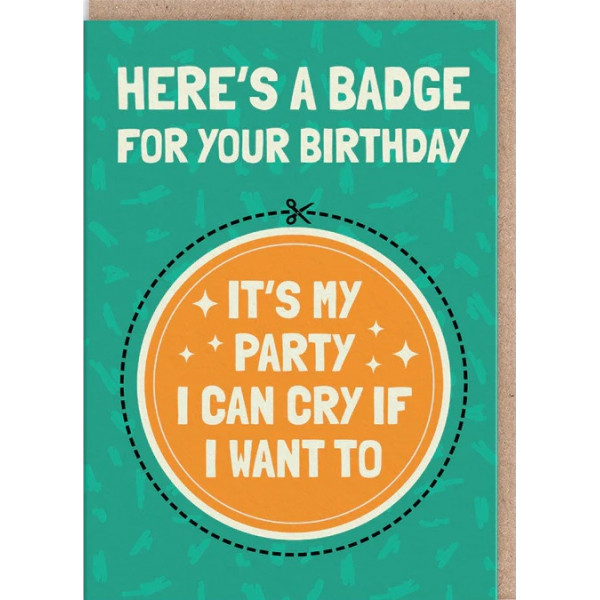 Rođendanska čestitka I CAN CRY IF I WANT TO 