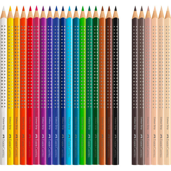 FABER CASTELL drvene bojice grip 18kom + 6 