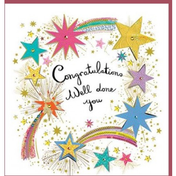 Čestitka CONGRATULATIONS STAR 