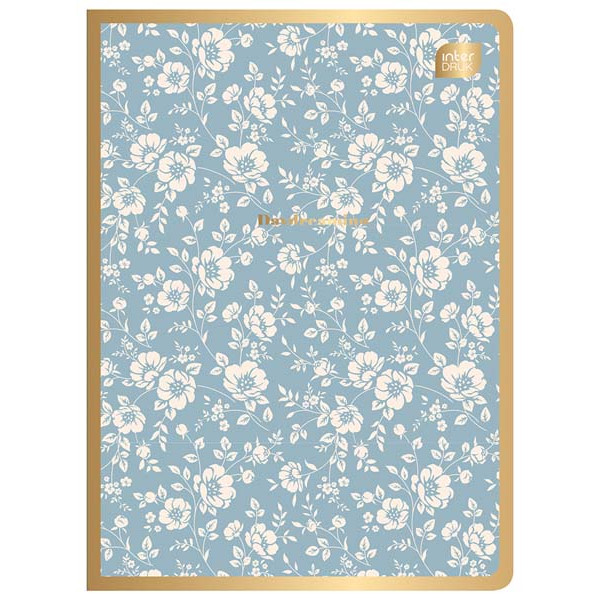 Sveska A5, kvadratići, METALLIC FLORAL / ČETIRI VRSTE 