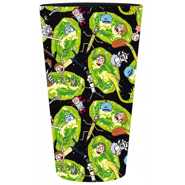 Velika staklena čaša RICK AND MORTY 400ml 