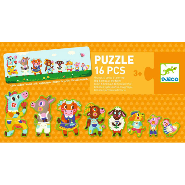 Puzzle za decu VELIKI I MALI - NA FARMI 