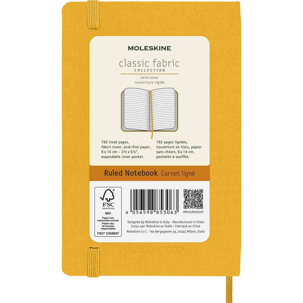 Notes Moleskin RUL ORANGE žuti 