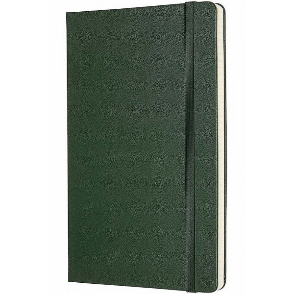 Notes 13 x 21 MOLESKINE Myrtle Green, tvrdi povez, na kvadratiće 