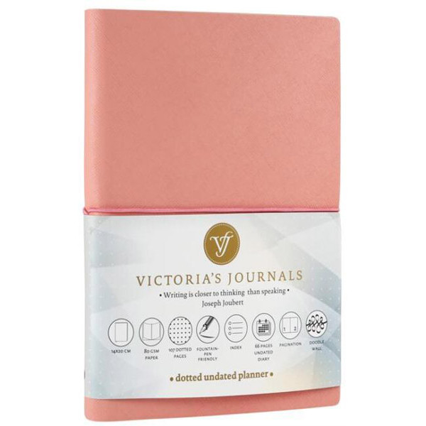 VICTORIA'S JOURNALS fleksi notes A5 na linije KAJSIJA 